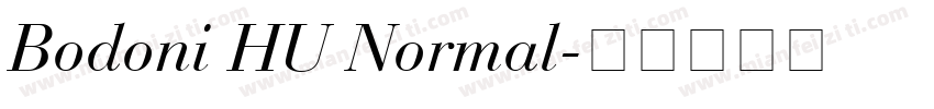 Bodoni HU Normal字体转换